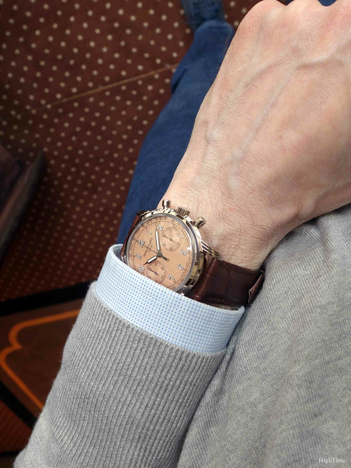 Patek Philippe 5172G Chronograph Salmon dial - Review & Pictures - HIGHTIME